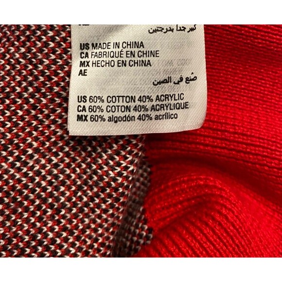 NWT CHARTER CLUB Mens XL Crew Neck Sweater Red Plaid Holiday Christmas Pullover - Picture 8 of 8